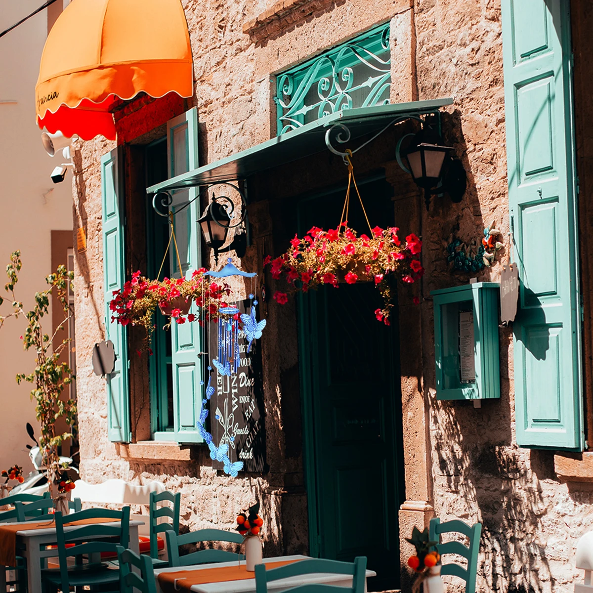 

Butterfly Ornament Wind Chime Pendant Bell Hanging Crafts Decor Gift Unique Adornment