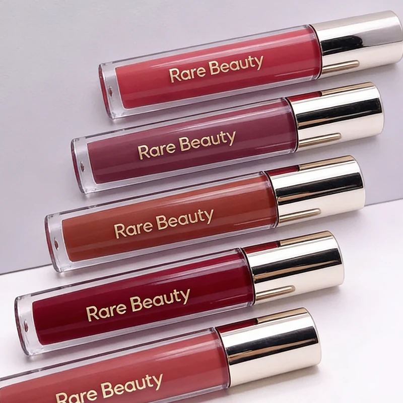 Rare Beauty Positive Light Fine Shimmer Lip Balm Glass Water Shine Transparent Glitter Lipstick Moisturizing Butter Lip Balm
