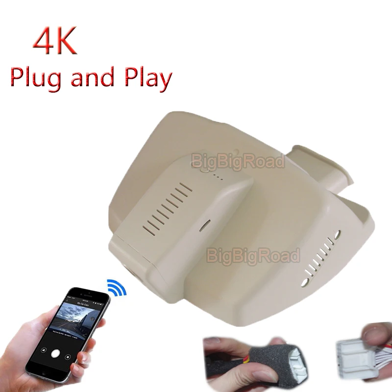 4K Plug And Play Car DVR Wifi Video Recorder Dash Cam For Jeep Renegade 2015 2016 2017 2018 2019 High Edition FHD 2160P