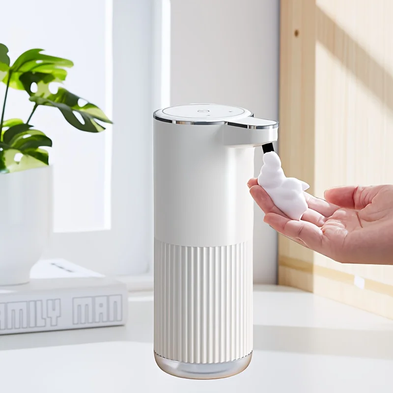 

Бесконтактный автоматический дозатор дезинфицирующего средства для рук с широкими вариантами жидкости и пены. Большая емкость 12,85 унции! USB-C быстрый