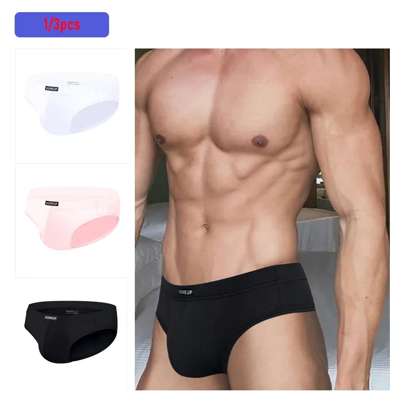 

3Pcs/Lot Men's 100% Cotton Breathable Briefs Comfortable Male Underwear Lingerie Panties Underpants Plue Size M-XXL
