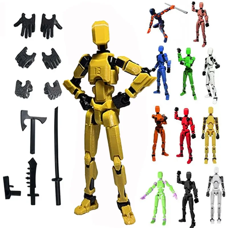 Shapeshift Robot Multi-Jointed Movable 3D Printed Mannequin Dummy 13 Action Figures Toys Kids Adults Parent-children Games Gifts