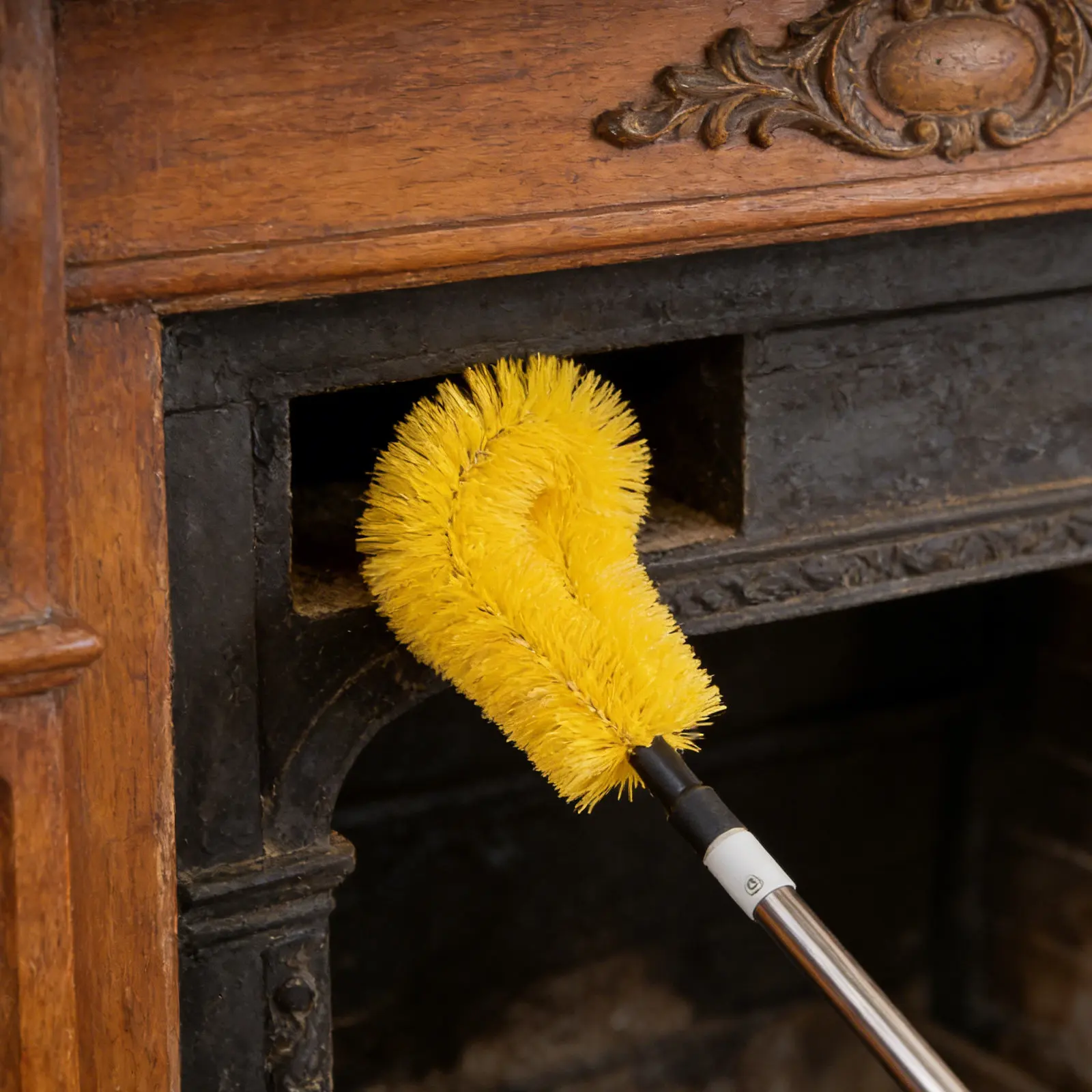 

Набор для чистки дымоходов: 13-футовая телескопическая щетка для очистки труб каминов, печей, дровяных печей и вентиляционных отверстий сушилок