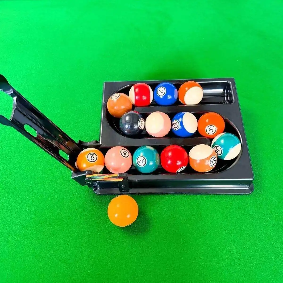 abs-material-5-point-billiard-ball-spotting-trainer-auto-ball-delivery-rack-for-billiard-snooker-pool-table-game