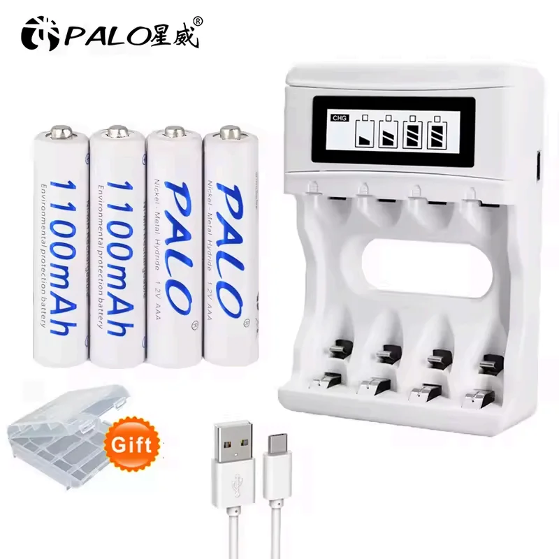 1.2V AAA NIMH Rechargeable Battery 1100mAh NI-MH AAA Cells for toy keyboard Remote control wireless mouse Low self discharge AAA