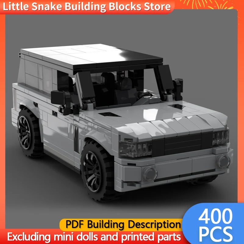 City Car Model MOC Building Bricks Full-Size Hardcore SUV Modular Technology Gifts Holiday Assemble Children Toys Suit