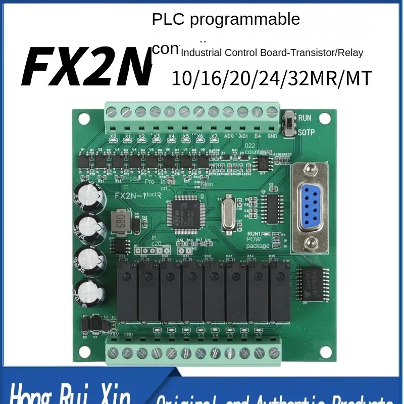 PLC Programmable Logic Industrial Controller With Shell FX2N-10MR/MT 14/20//24/30/32MT Transistor Relay Module DC24V 9.6kbps