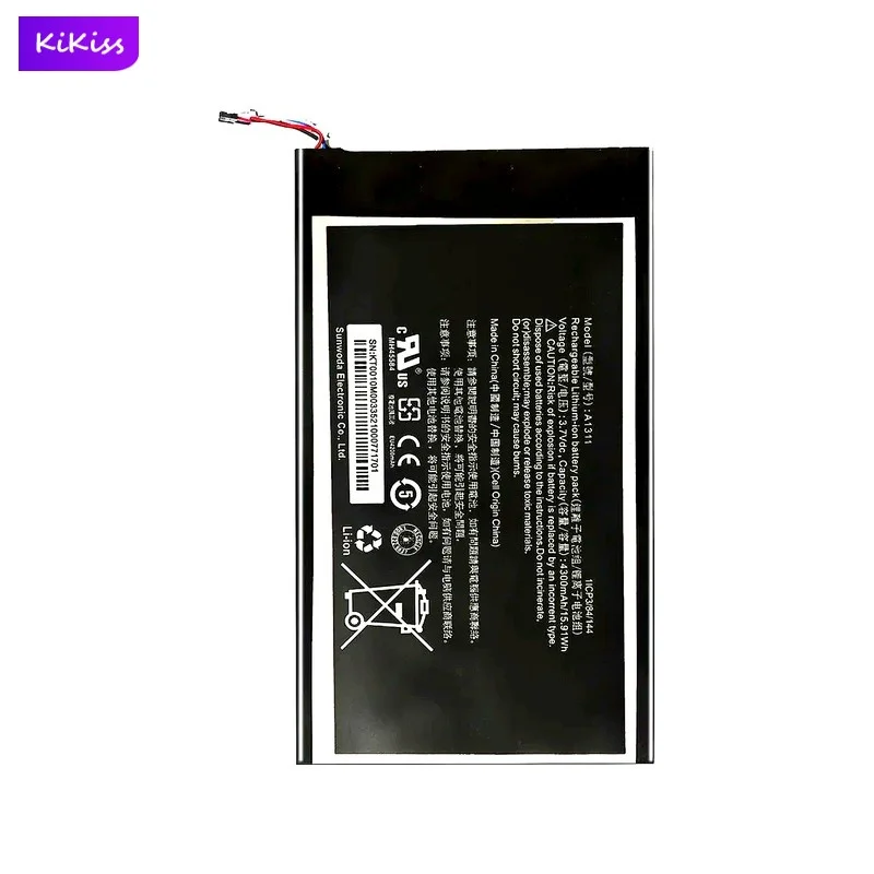 A1311 Tablet Battery For Acer Iconia Tab A1-830 A1311 A1 830 4300mAh Real Capacity