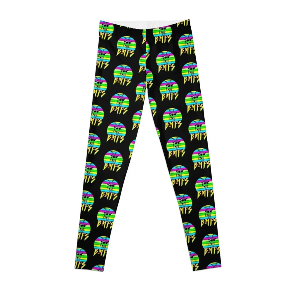 

BMFS 80's Neon Goat Leggings Leginsy push up gym top Women's fitness active wear Womens Leggings