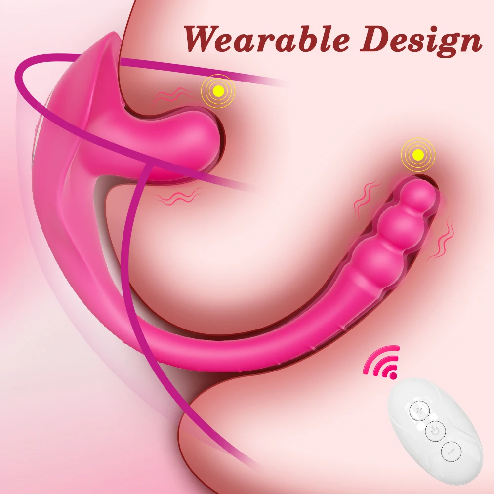 Wearable Vibrator for Women Vaginal Clitoris Stimulate Wireless Anal Vibrator Wear Vibrating Toy for Couple Sex Toys for Women