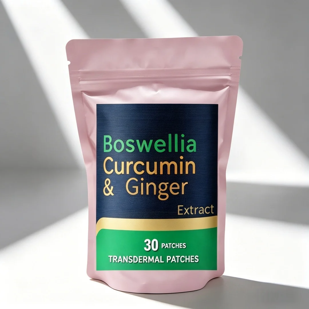 30 Patches Boswellia Serrata Transdermal Patches with Curcumin Ginger Natural Joint Support