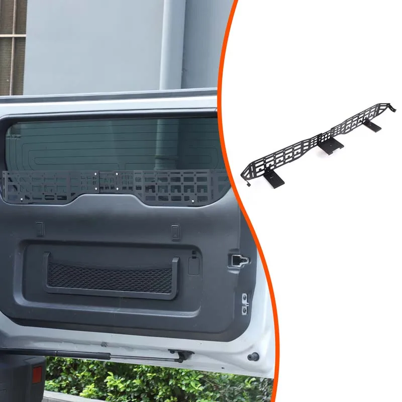 

Aluminum Alloy Black For Chery ICAR 03 Jaecoo J6 2024+ Car tailgate window storage fence Car modified decoration accessories