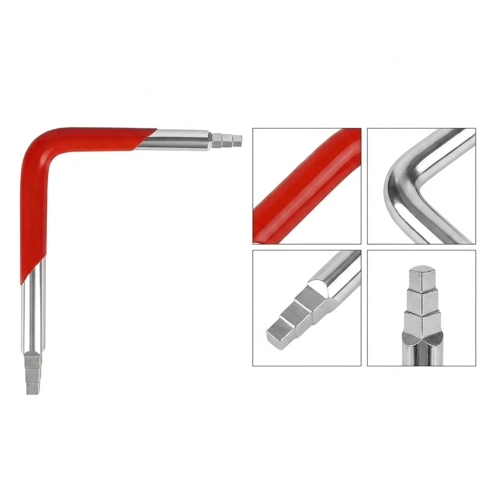 Faucet Seat Wrench Dual-Ended Faucet Removal Tool Hex/Square Under Sink Wrench Faucet Tool For Installing Compression Seats