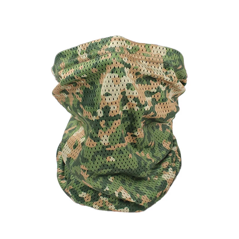 Fractal M19 NFP-multi Camouflage voor tactisch gezichtsmasker Buitenrijden Zonbescherming Sjaal Winddichte hoofddoek