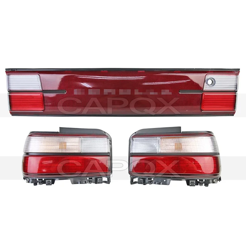CAPQX A Set Tail Light Lamp Rear Number Light Frame License Plate For Toyota Corolla AE100 AE101 1991-2002 Rear License Panel