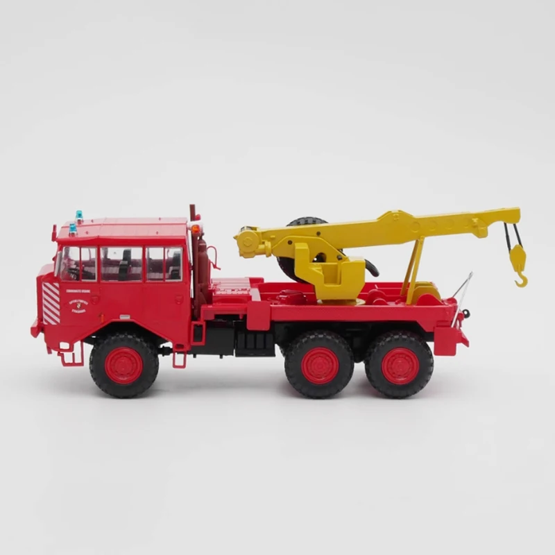 Io diecast 1:43 escala berliet tch caminhão com guindaste motor de bombeiros francês liga caminhão modelo clássico coleção lembrança exibição
