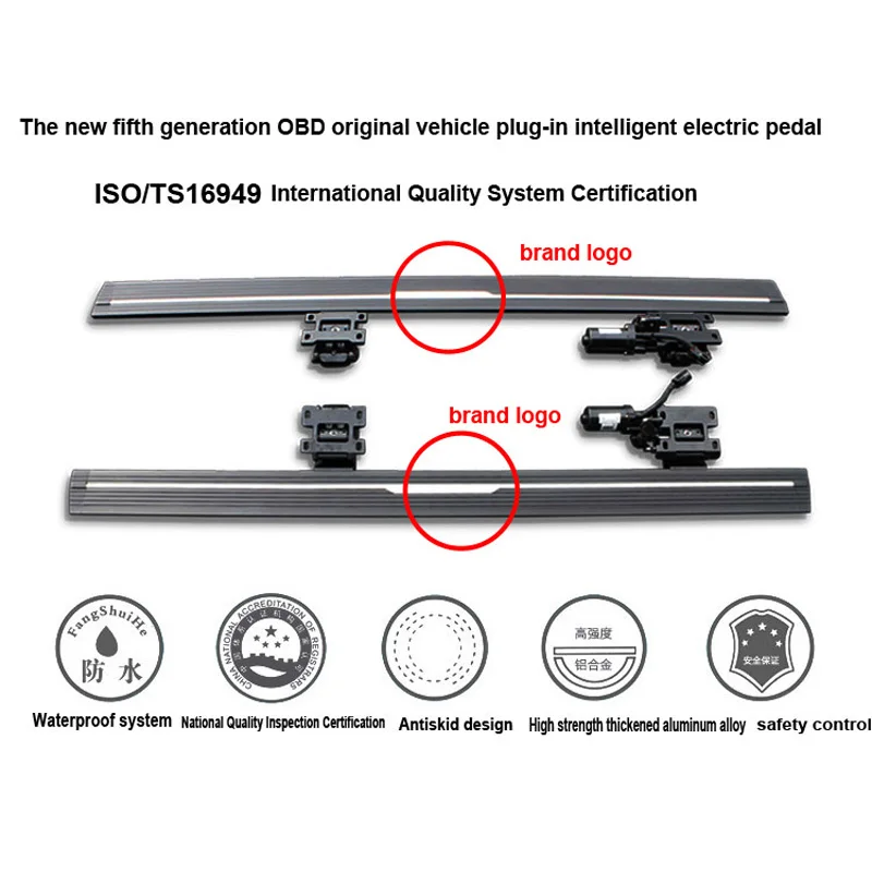 HOT electric side step running board foot pedal for AUDI Q7,Intelligent scalable,durable motor,free drill hole,promotion price