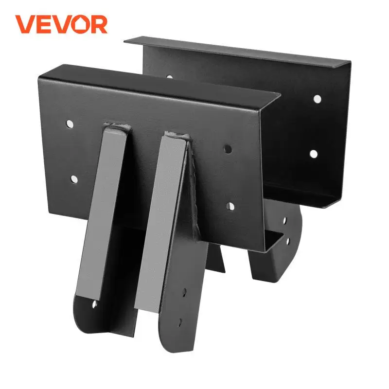 VEVOR Swing Set Bracket A-Frame Construction Black Powder Coated DIY Swing Set Middle Bracke Suitable for Lumber Iron Material