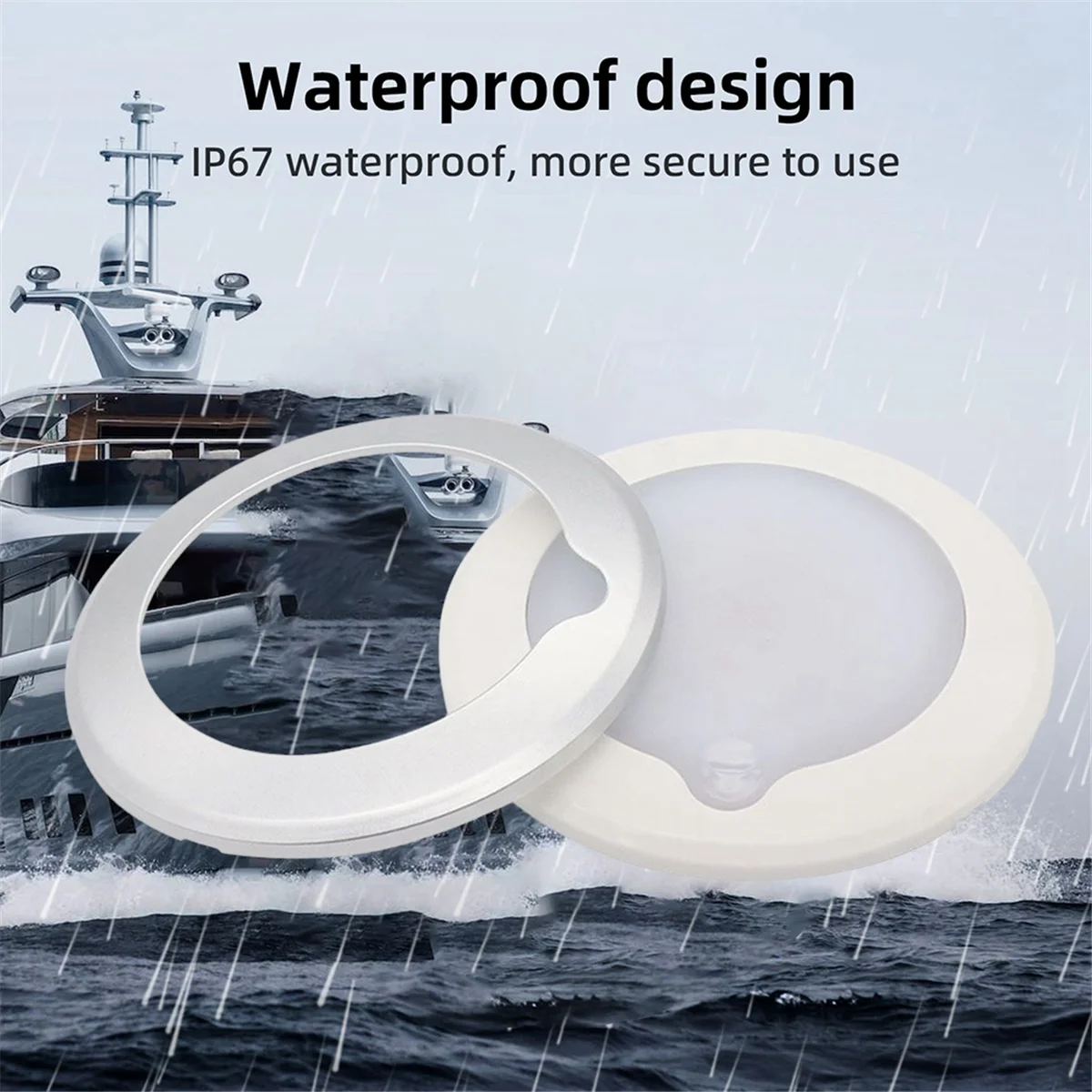 Plafonnier LED à intensité variable pour bateau avec variateur tactile LightJAS