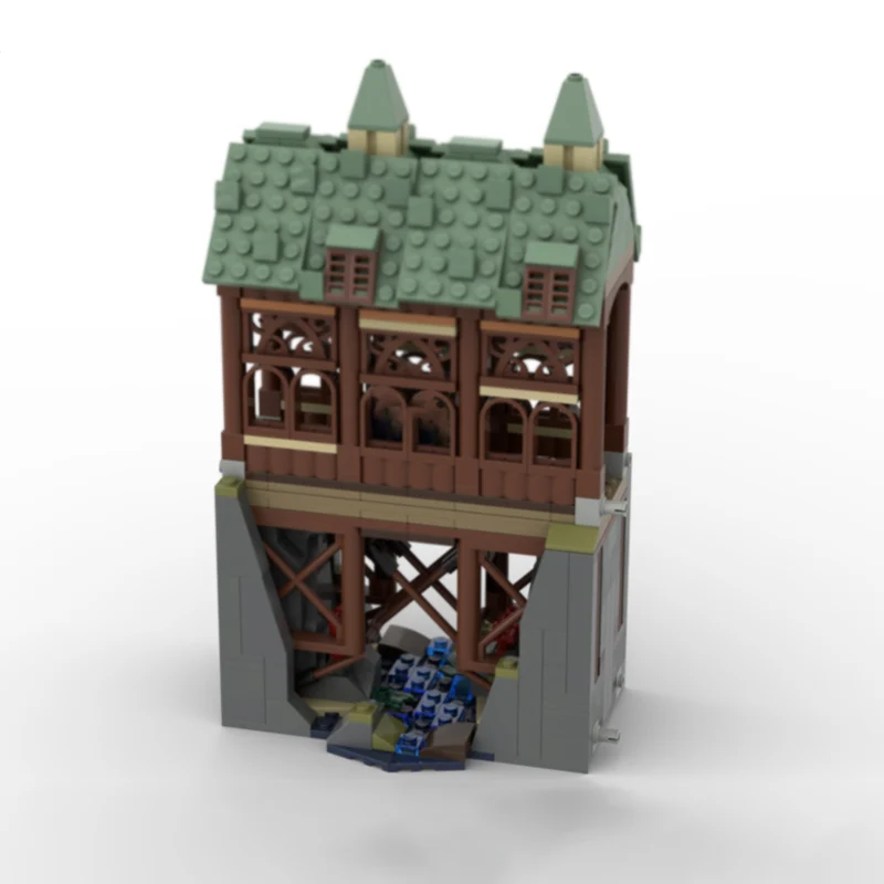 

Magical Movie Model MOC Building Brick Magical Classroom Wooden Bridge Modular Technolog Gift Holiday Assemble Children Toy Suit