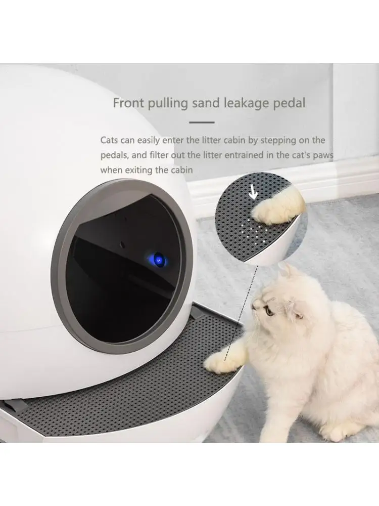 Smart Cat Litter Box, Fully Enclosed Deodorant, Cat Toilet, Automatic Shoveling of Feces, UV Sterilization