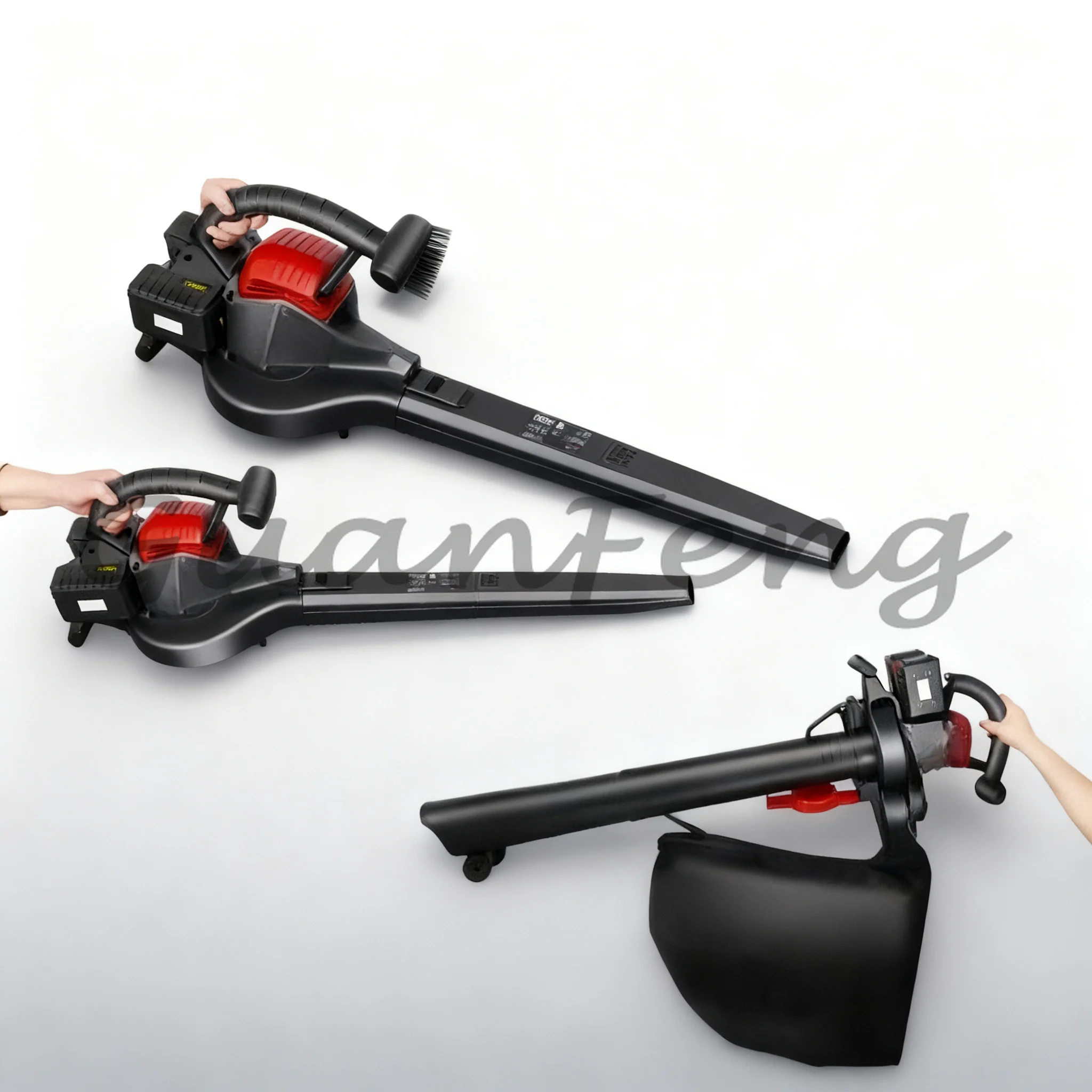 High Power Cordless Lithium Leaf Blower & Vacuum, Heavy Duty Strong Air Dust Collector for Yard & Household Use