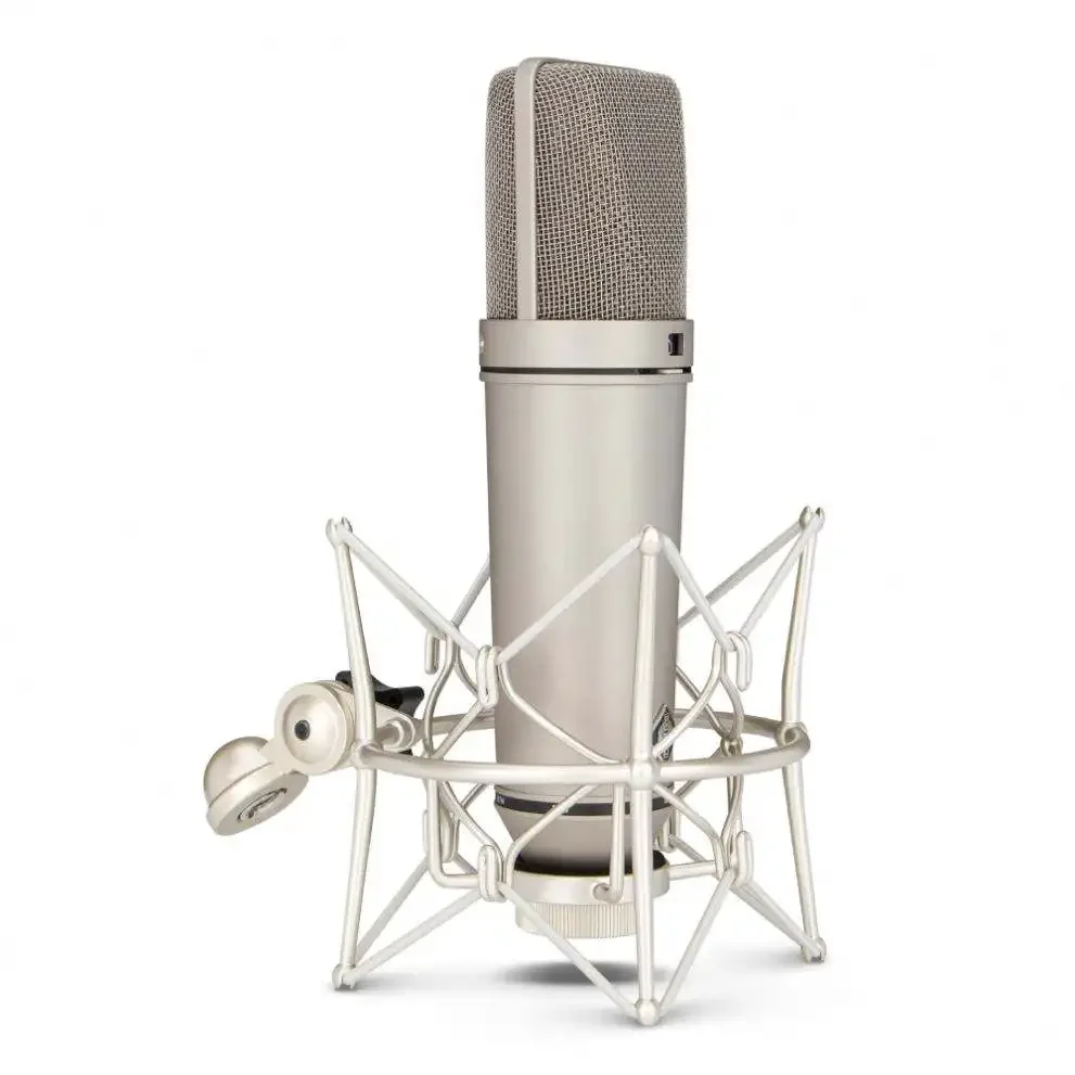Micrófono magnético profesional U87AI de 48V con cable, diafragma grande de 34mm para niños, grabación y Podcasting en estudios