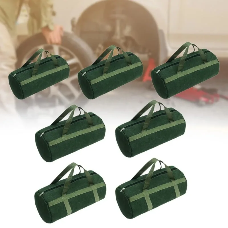 

Сумка для инструментов из холста, универсальная сумка-органайзер для инструментов с широким отверстием, водонепроницаемая, многофункциональная сумка для электрика, плотника, профессионалов