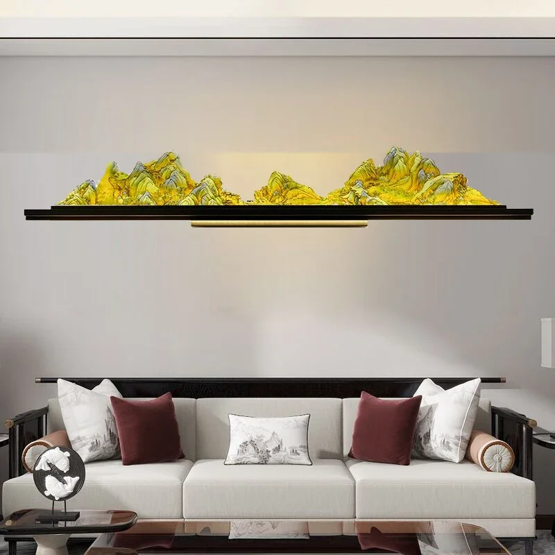 TEMAR Modern Picture Wall Light Chinese Creative Landscape Mural Sconce Lamp LED For Home Living Room Study Bedroom Decoration