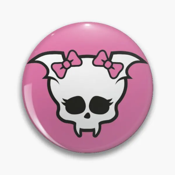 Draculaura Skull Soft Button Pin Fashion Jewelry Decor Gift Badge Creative Lapel Pin Funny Collar Clothes Hat Cute Women Lover