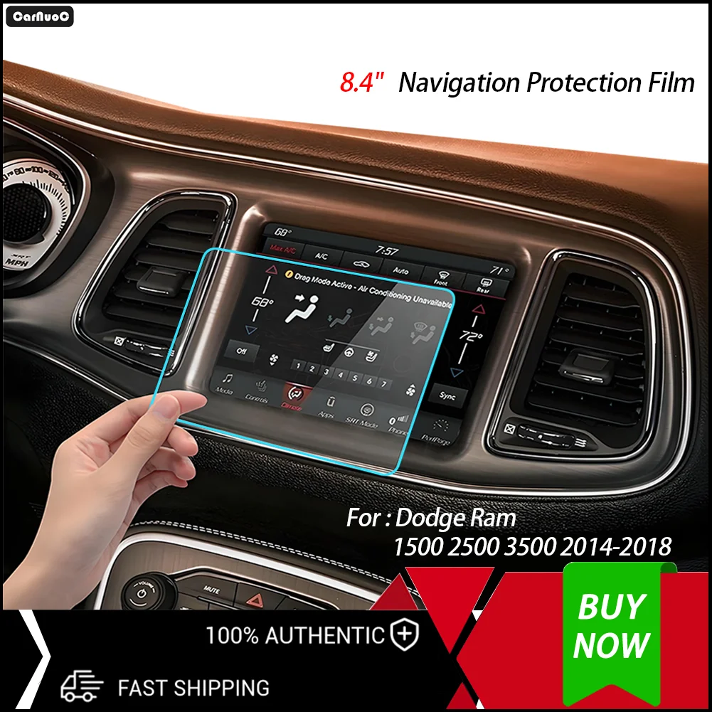 

Premium Glass Screen Protector For 8.4'' Car GPS Navigation For Dodge Ram 1500 2500 3500 2014-2018