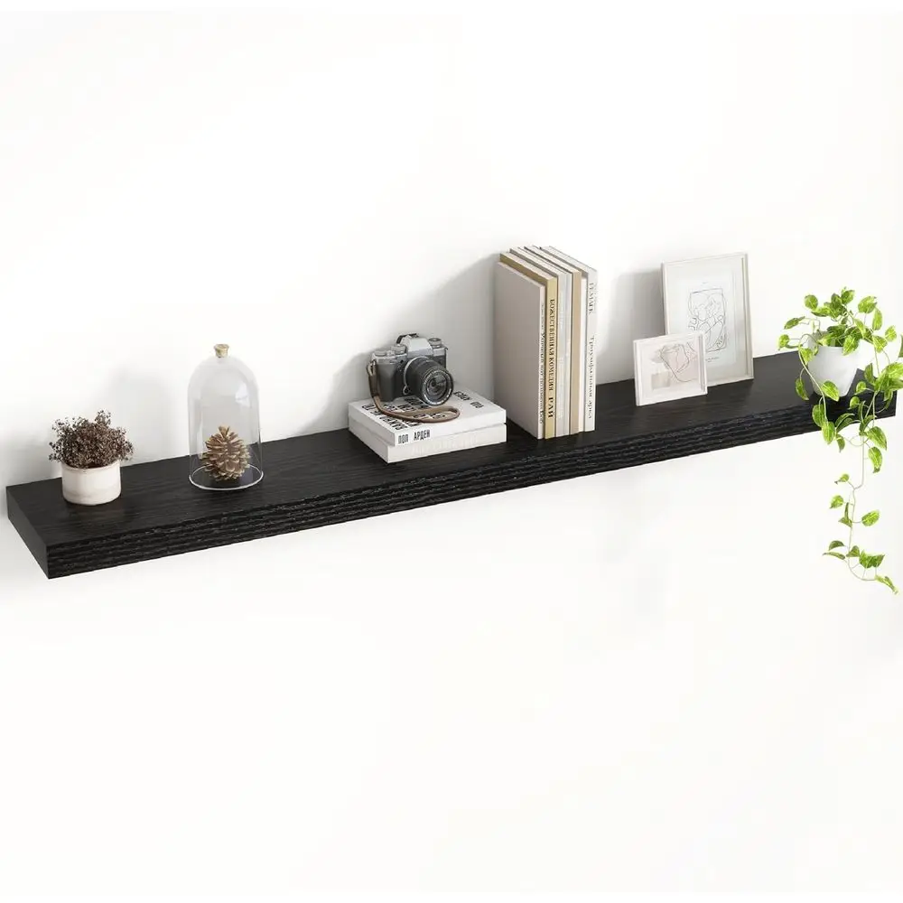 

48 Inch Floating Shelves, 8 Inch Deep Floating Shelves for Wall, Hanging Shelf with Invisible Brackets, Deep Shelves for Bathroo