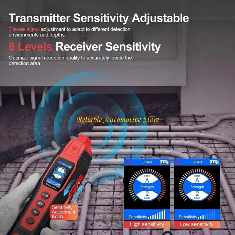 M68B Wire Scan with LCD Screen and NCV Meter Functions for Repair
