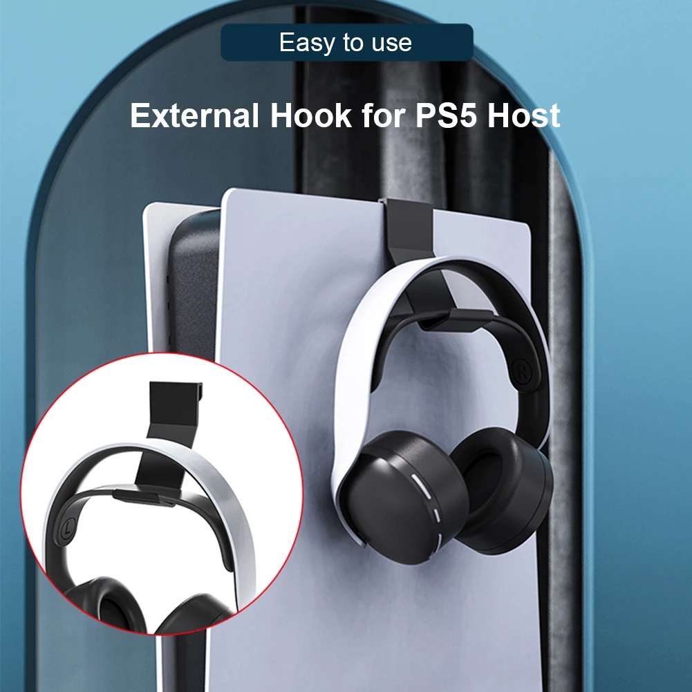 2pcs Headphone Headset Stand Hanger Controller Holder PC Display Monitor Headphone Storage Rack for PS5 Accessories