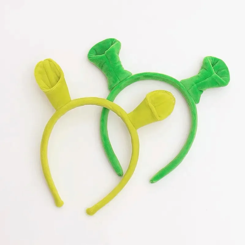 Green Ogre Ears Headband Party Accessories Halloween Monster Cosplay Headwear for Adult