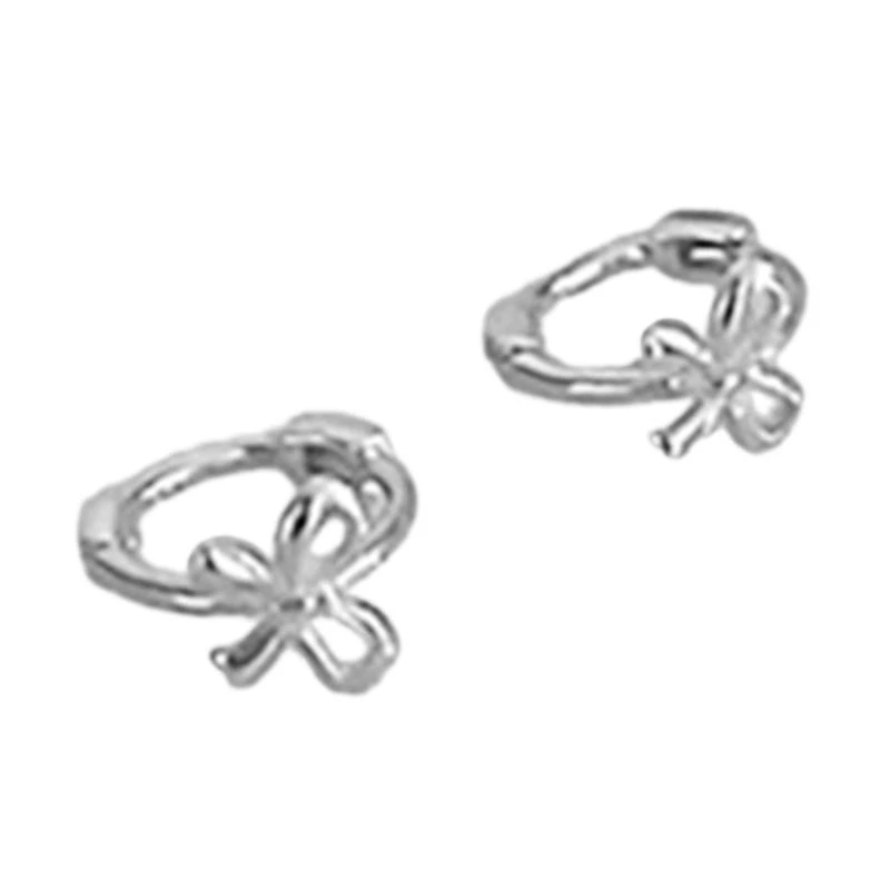 91AC Bowknot Серьги минималистские