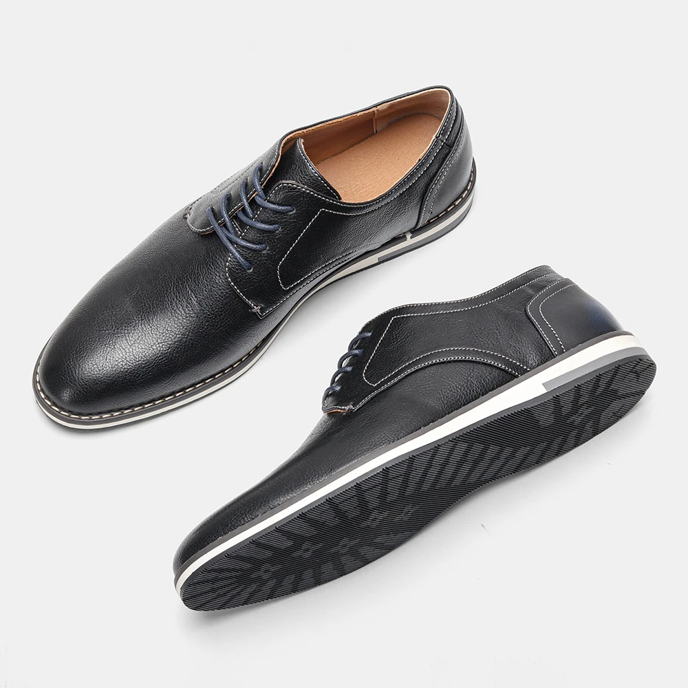 7-13 men casual shoes fashion comfortable 2024 brand leather loafer men