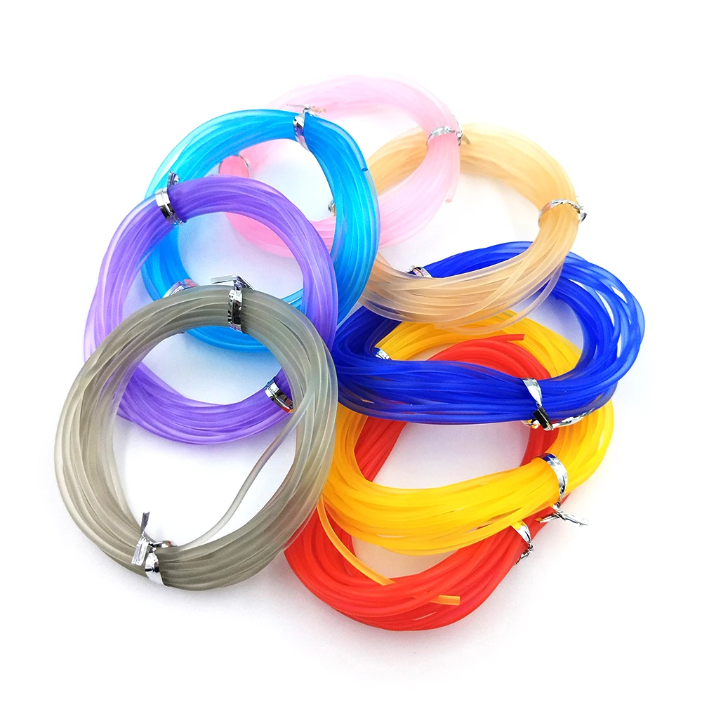 

1Meters 2MM Clear Rainbow Candy Silicone Rubber Rope DIY Handmade Jewelry Making Beaded Necklace Accessories String Material