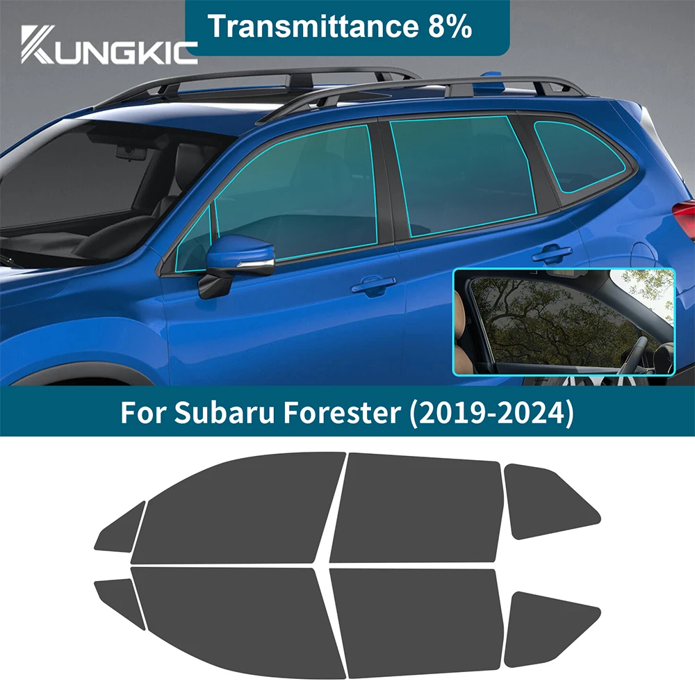 

For Subaru Forester 2019-2024 Car Side Rear Window Foil Accessories Film Glass Tint Explosion Solar Protection UV % Protector