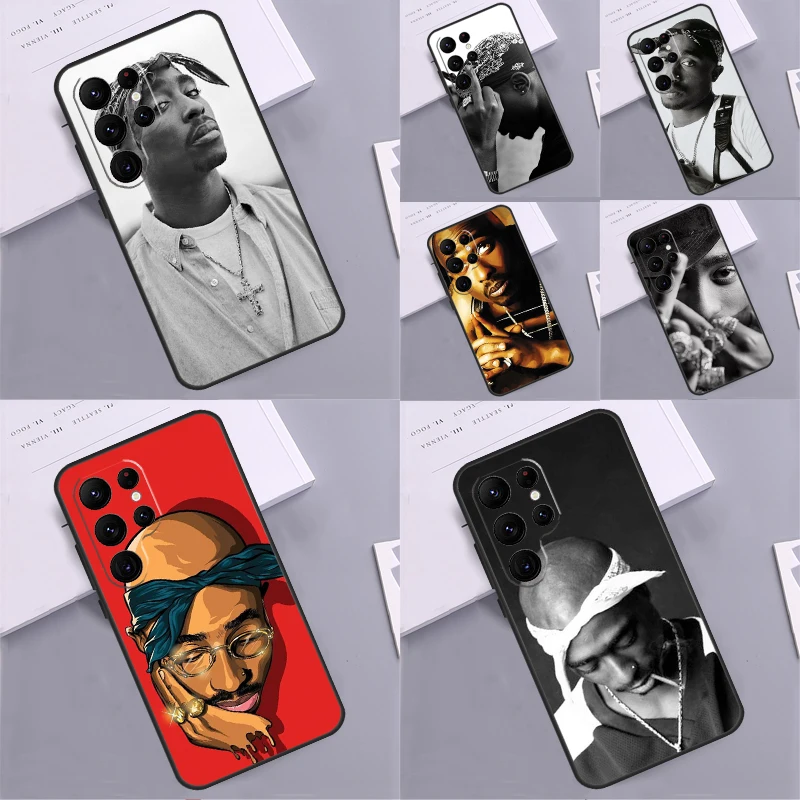 2pac Tupac Shakur Rap Rapper Case For Samsung Galaxy S23 S22 Ultra S20 S21 FE S9 S10 Note 10 Plus Note 20 Ultra Cover