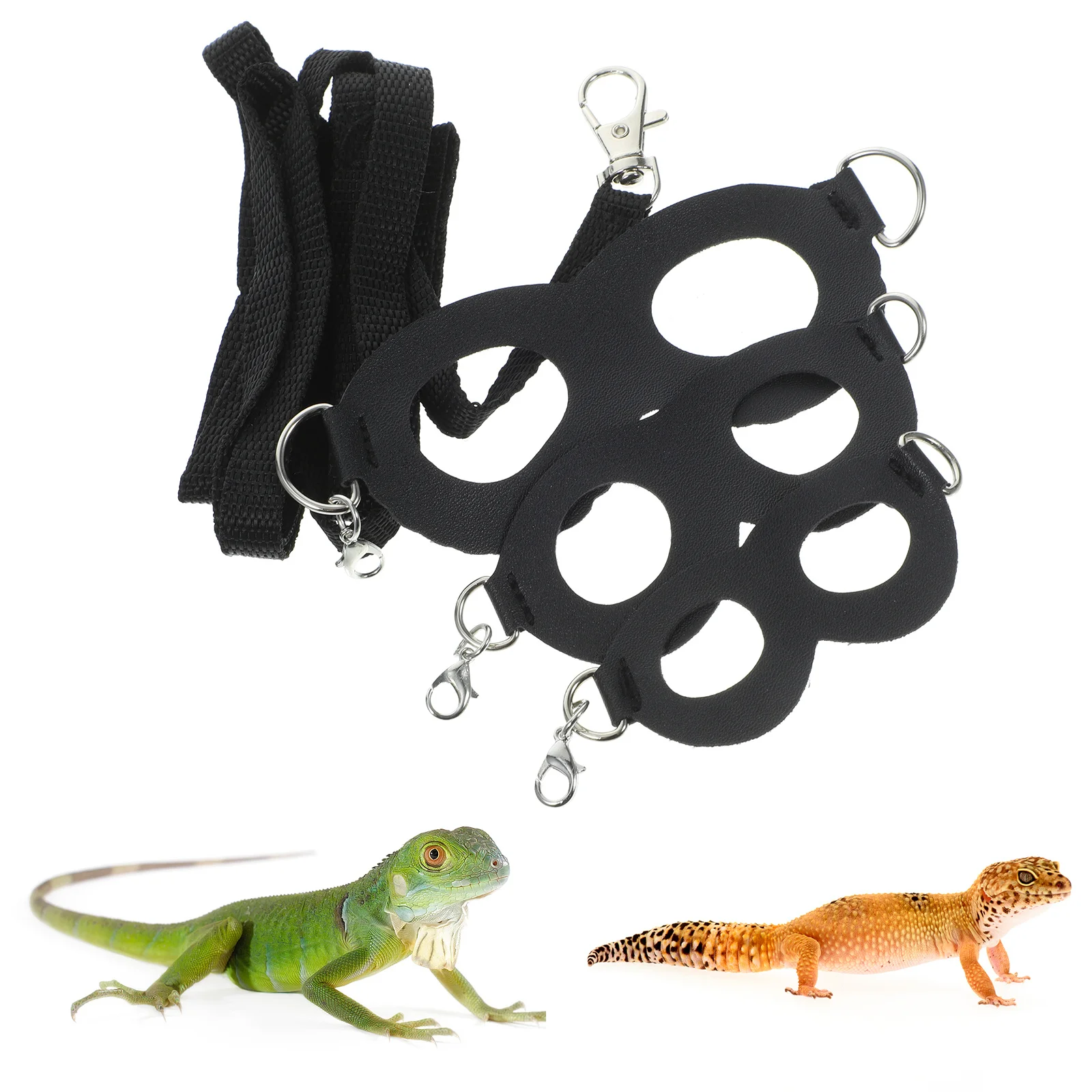 

1Set Adjustable Small Reptile Harness Lightweight Bearded Dragon Leash Durable Lizard Outdoor Walking Leash Gecko Harnesses