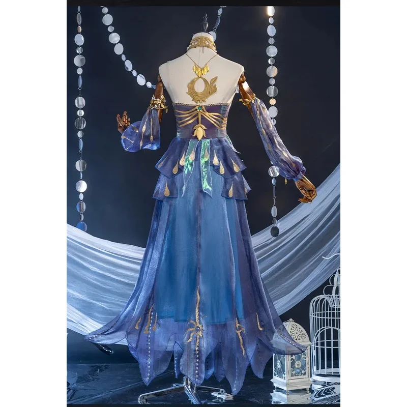 

DY20Game Identity V Naiad Косплей Рыбак Плакучая Богиня Косплей Костюм Грейс Парик Наряд Хэллоуин Карнавальная Униформа Крис