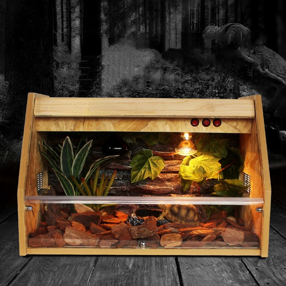 DIY Detachable Reptile Habitat Lounge Reptile Enclosure for Small Animals Lizards Spider