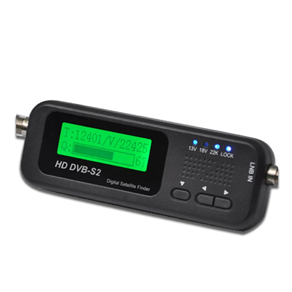 USB 2.0 Satellite Black Digital Meter LCD Display Buzzer Satellite Receiver for Sports Fans