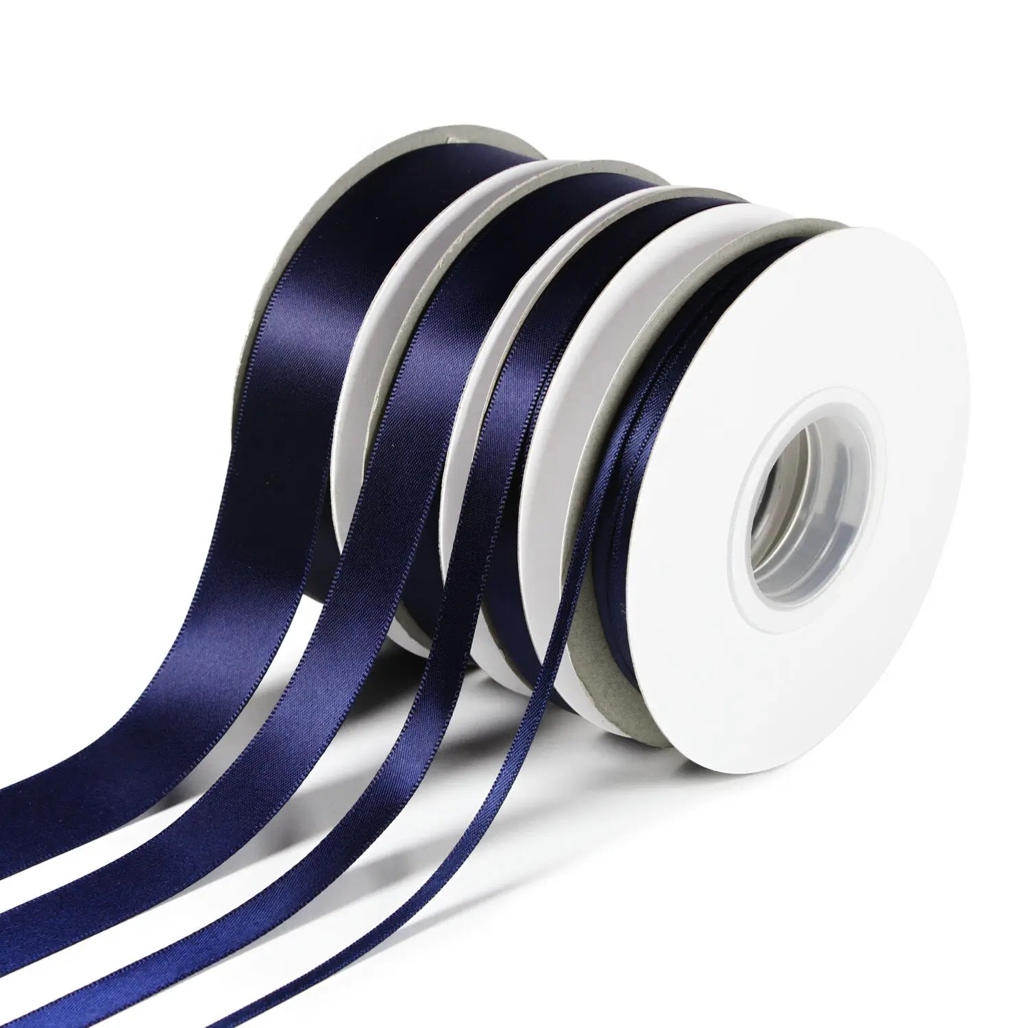 Navy Blue Colors Double Satin Ribbon For Gift Packing Christmas Party Decoration Handmade DIY 16  25  38 MM