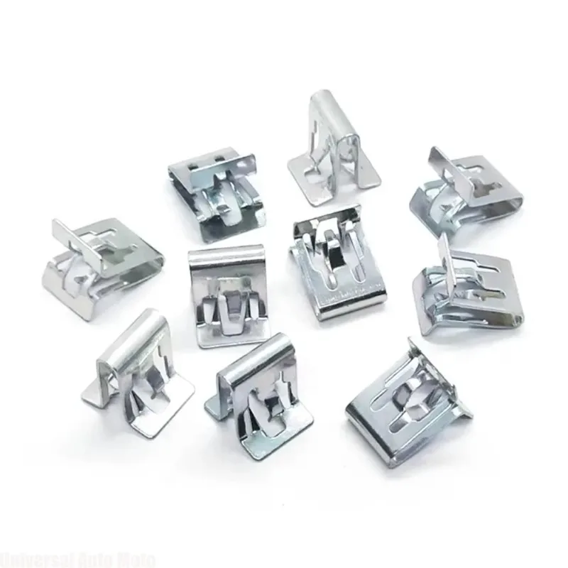 Multipurpose Metal Retainer Buckles Auto Door Sill Clips Dashboard Side Panel Audio Trim Moulding Fixing Hardware