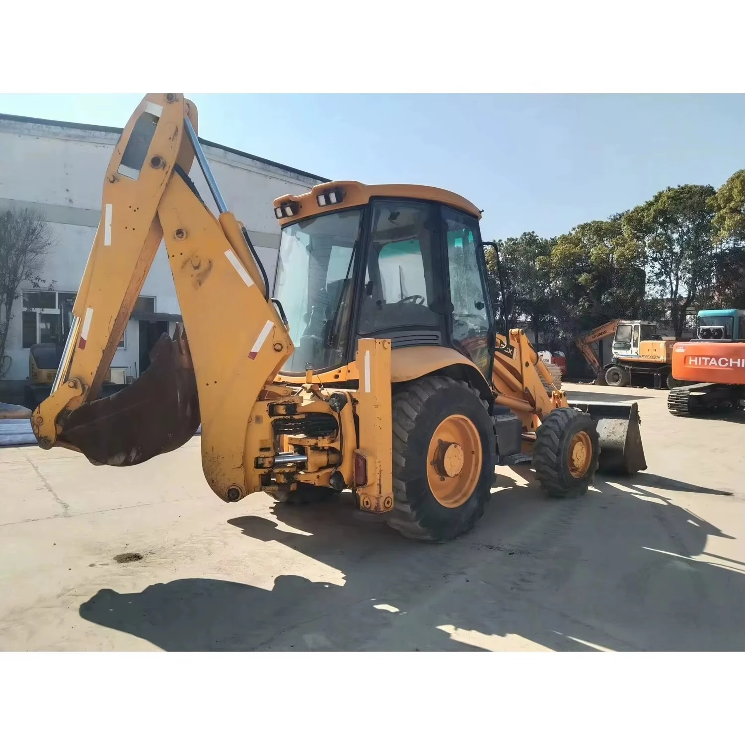 Multifunctional Mini Backhoe Loader 4WD Diesel Digger for USA Farm Landscaping
