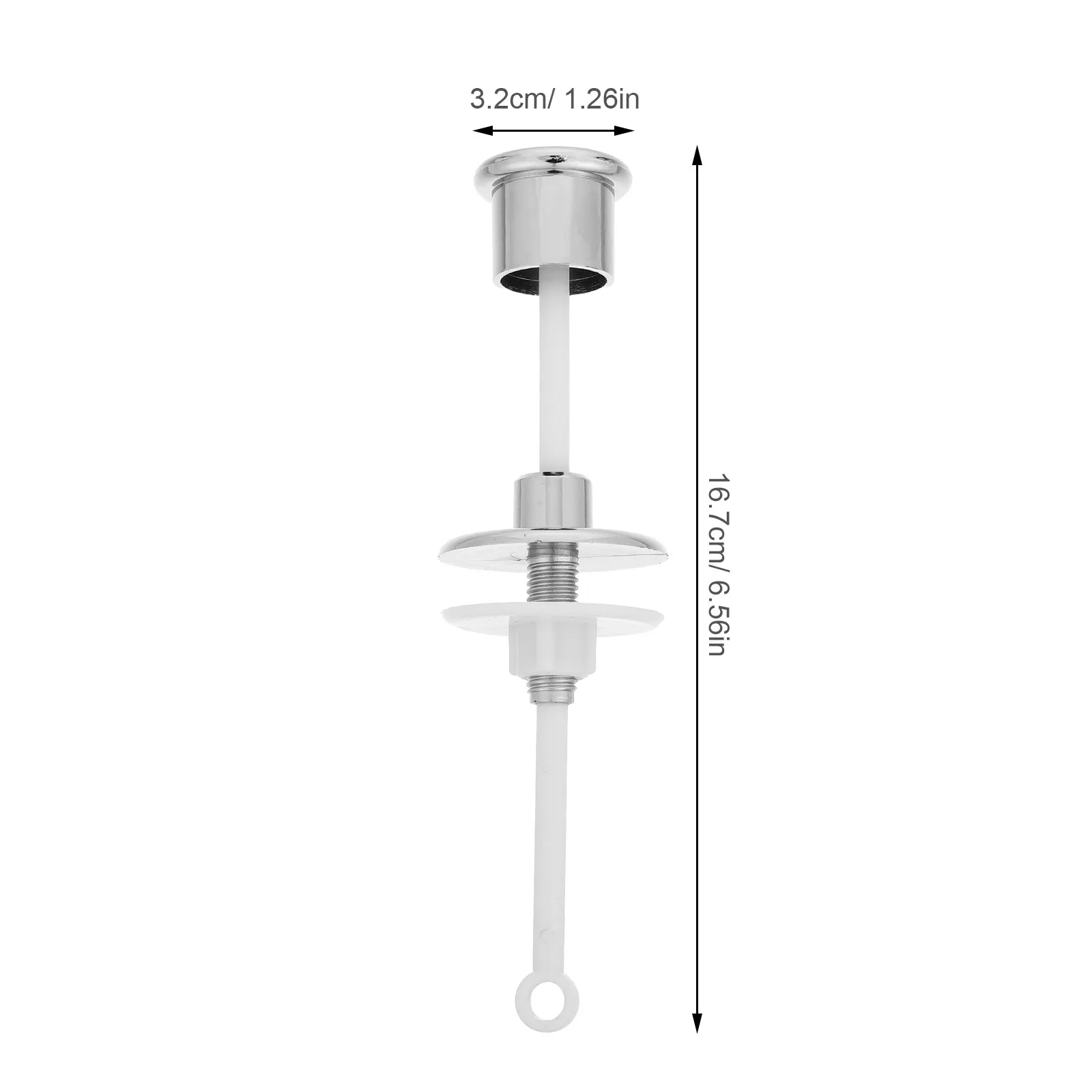 2Pcs Toilet Flush Pull Button Classic Lever Replacement Bathroom Home Toilet Push Button Replacement Kit Water