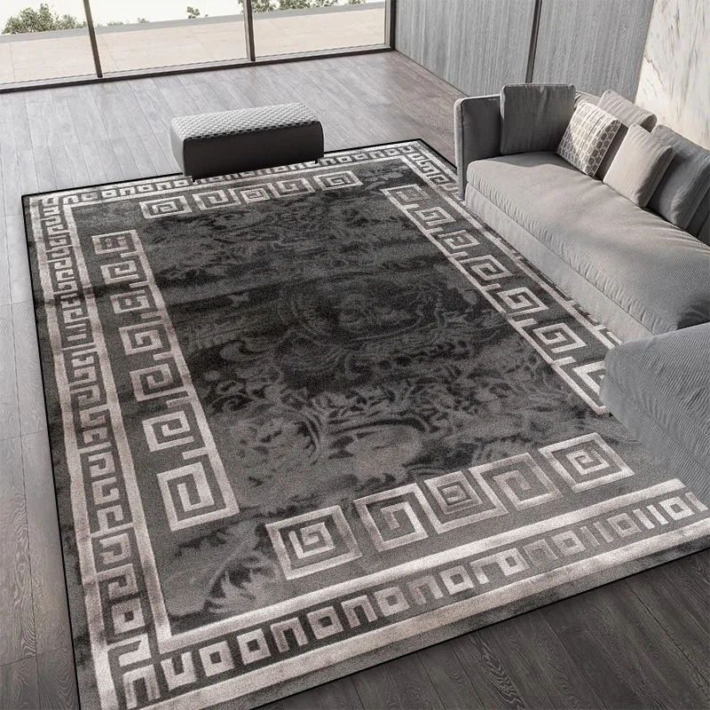 

Nordic Light luxury Living Room Carpets Modern Decoration Home Bedroom Large Area Rugs Thickening Non-slip Floor Mat Washable