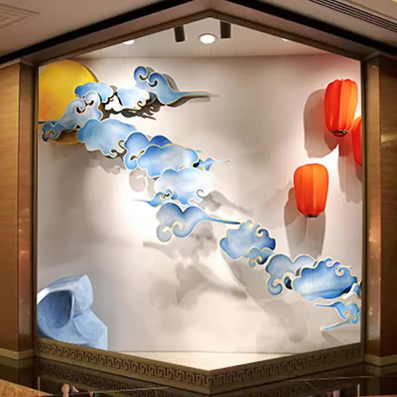 

Clothing jewelry store window atmosphere decoration arrangement Kongming lamp ornament props